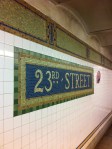 23rd Street Subway Tiles